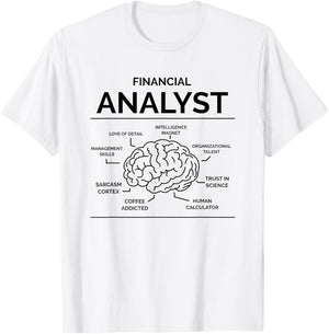 Financial Analyst T-Shirt - T-Shirt | White