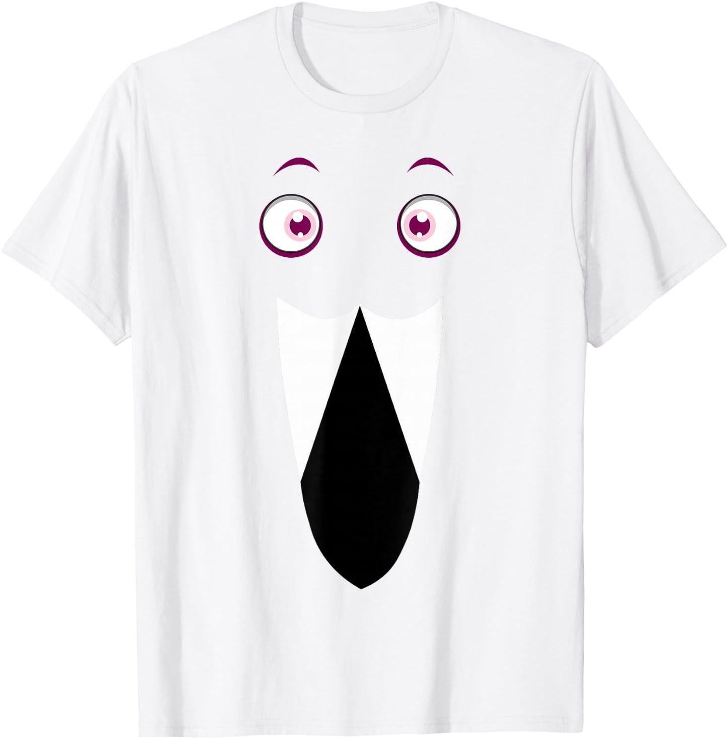 Cute Flamingo Face Awesome Pink Halloween Flamingo Costume T-Shirt - T-Shirt | White