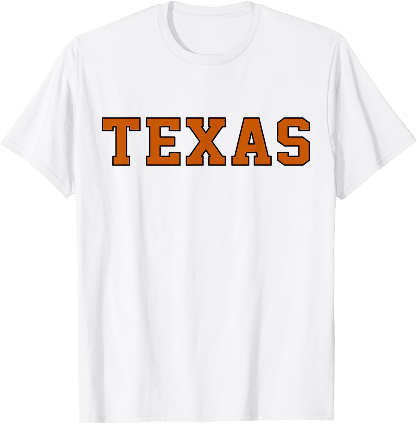 Vintage Texas Men Texas Women Retro Orange Gift T-Shirt - T-Shirt | White