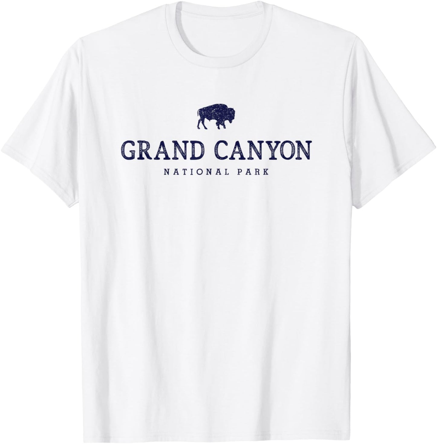 Grand Canyon National Park Arizona Bison Men Souvenir T-Shirt - T-Shirt | White