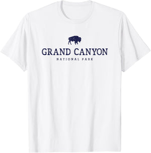 Grand Canyon National Park Arizona Bison Men Souvenir T-Shirt - T-Shirt | White