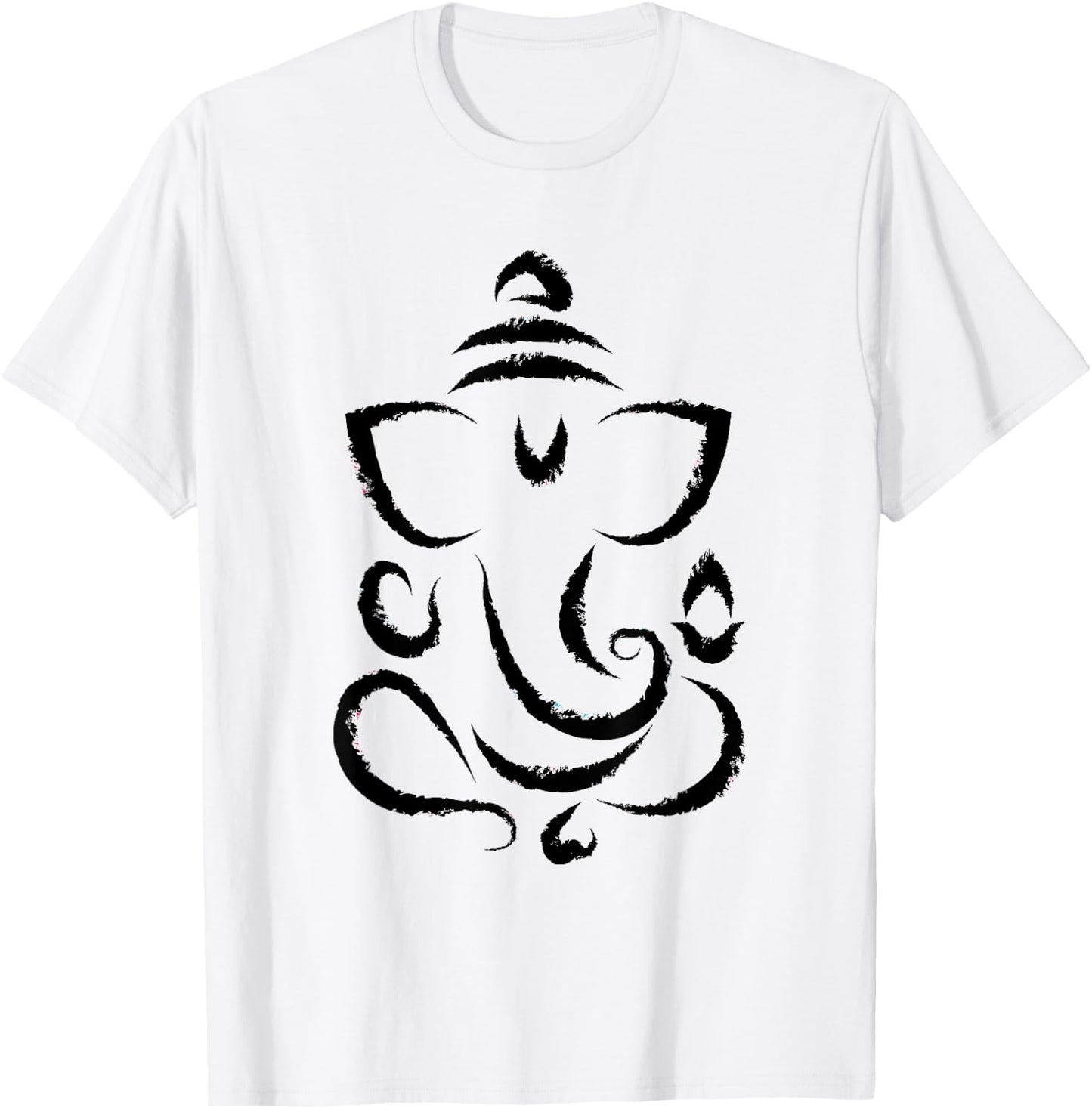 Yoga Hindu Indian Meditation Deepavali Diwali Rangoli Ganesh T-Shirt - T-Shirt | White