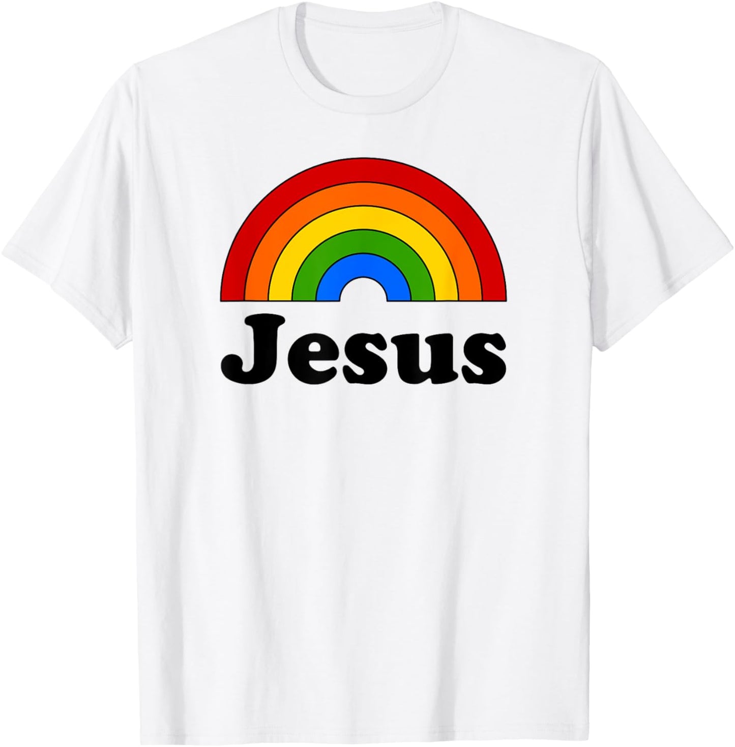 Jesus Rainbow T-Shirt - T-Shirt | White