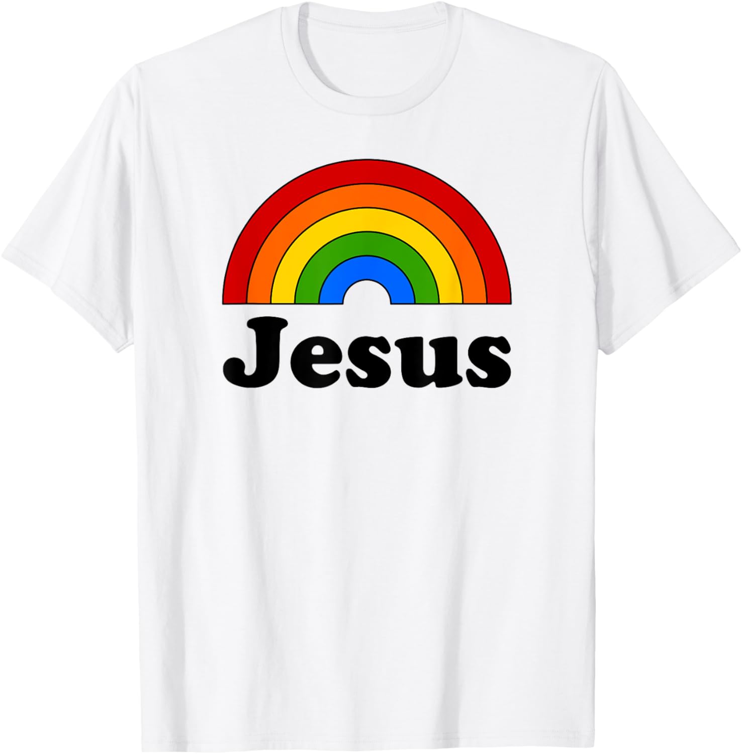Jesus Rainbow T-Shirt - T-Shirt | White