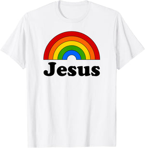 Jesus Rainbow T-Shirt - T-Shirt | White