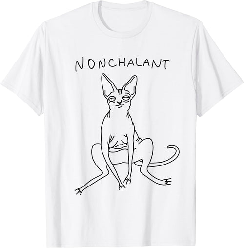 Nonchalant Sphynx Cat Funny Gift | Nakdcat