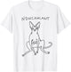 Nonchalant Sphynx Cat Funny Gift | Nakdcat T-Shirt - T-Shirt | White