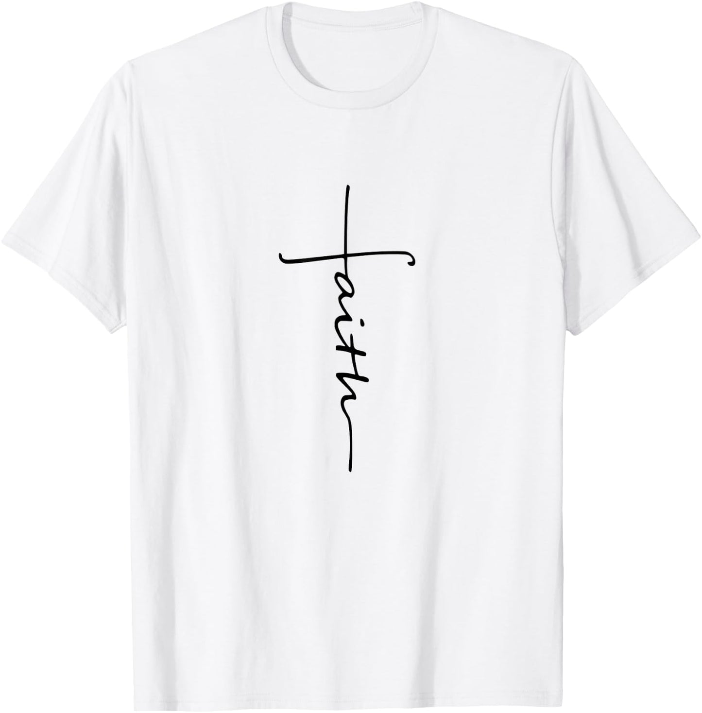 Faith Necklace Shirt T-Shirt - T-Shirt | White