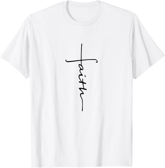Faith Necklace Shirt T-Shirt - T-Shirt | White