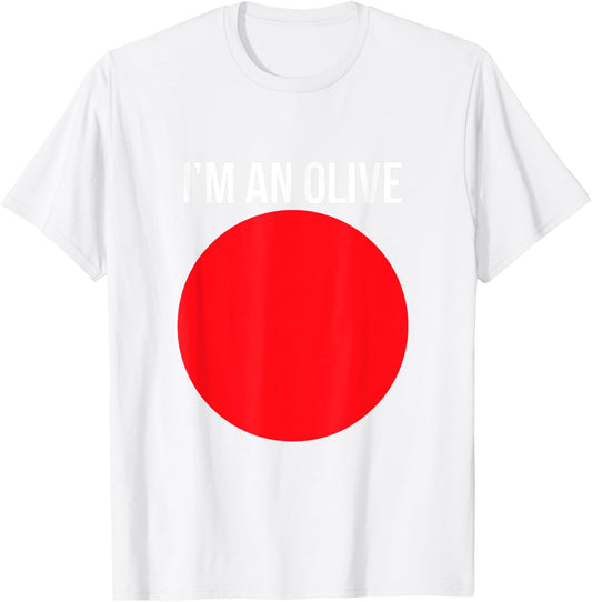 I'm An Olive Funny Lazy Halloween Costume Novelty T-Shirt - T-Shirt | White