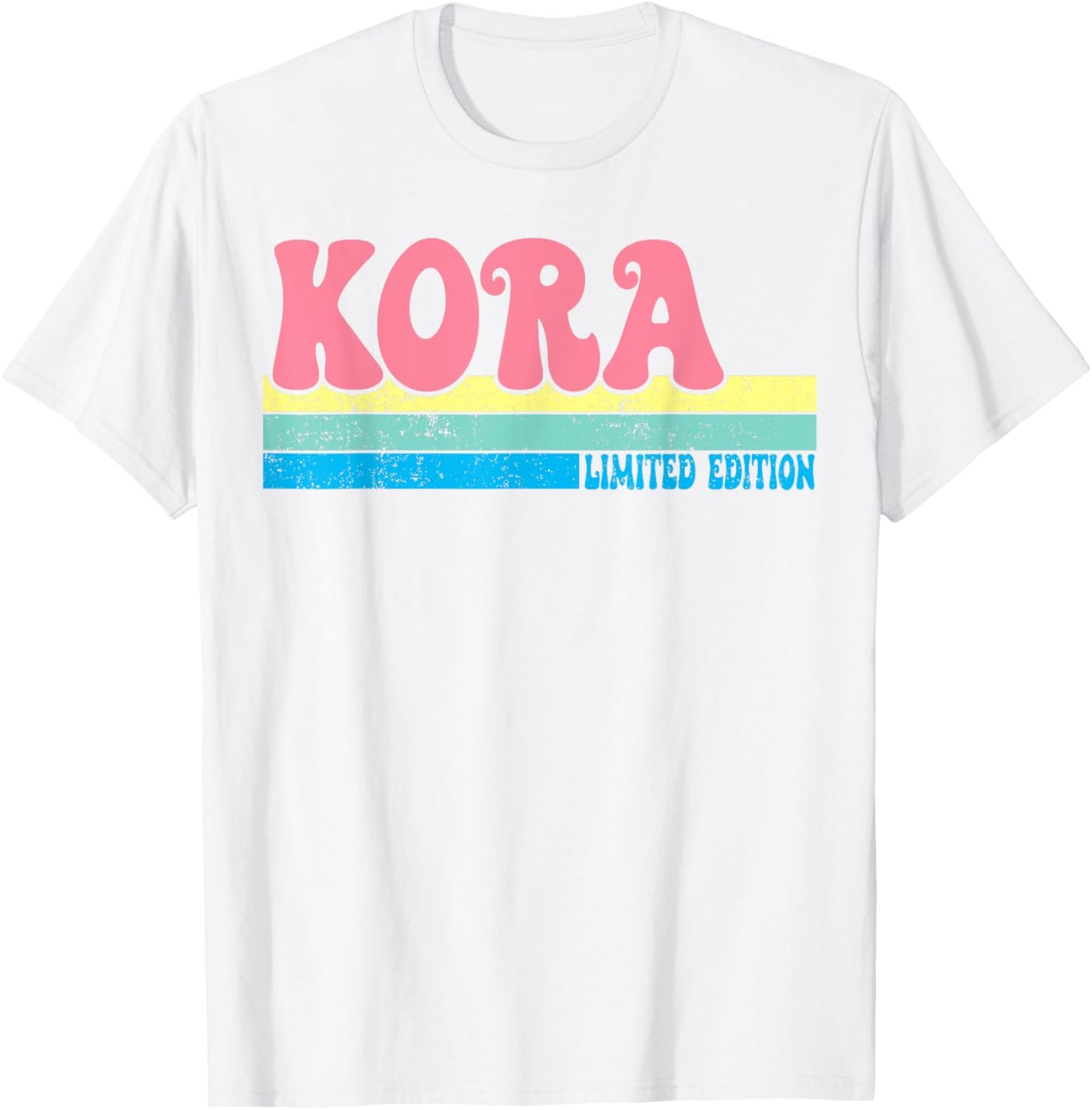 KORA Name Personalized Cute Idea Groovy Women KORA T-Shirt - T-Shirt | White