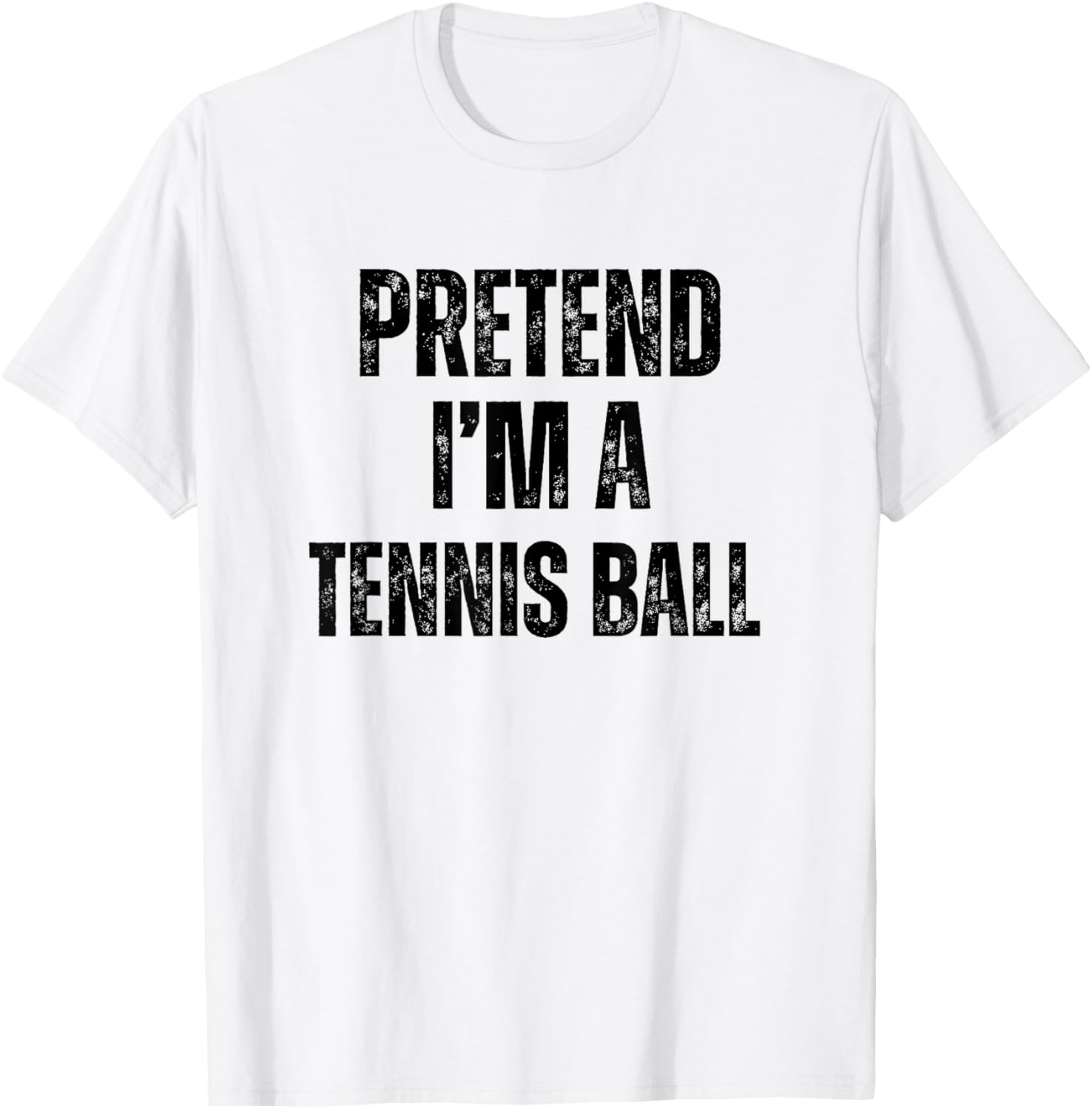 Pretend I'm A Tennis Ball Funny Halloween Easy Costume T-Shirt - T-Shirt | White