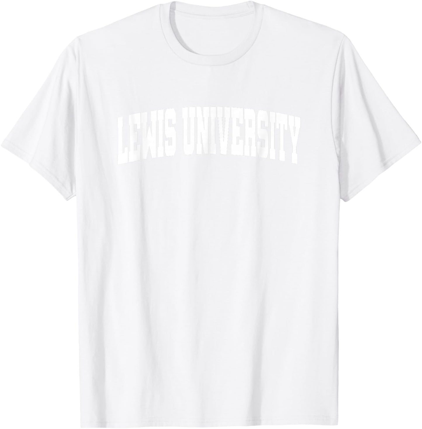 Lewis University Flyers School Name Arch T-Shirt - T-Shirt | White