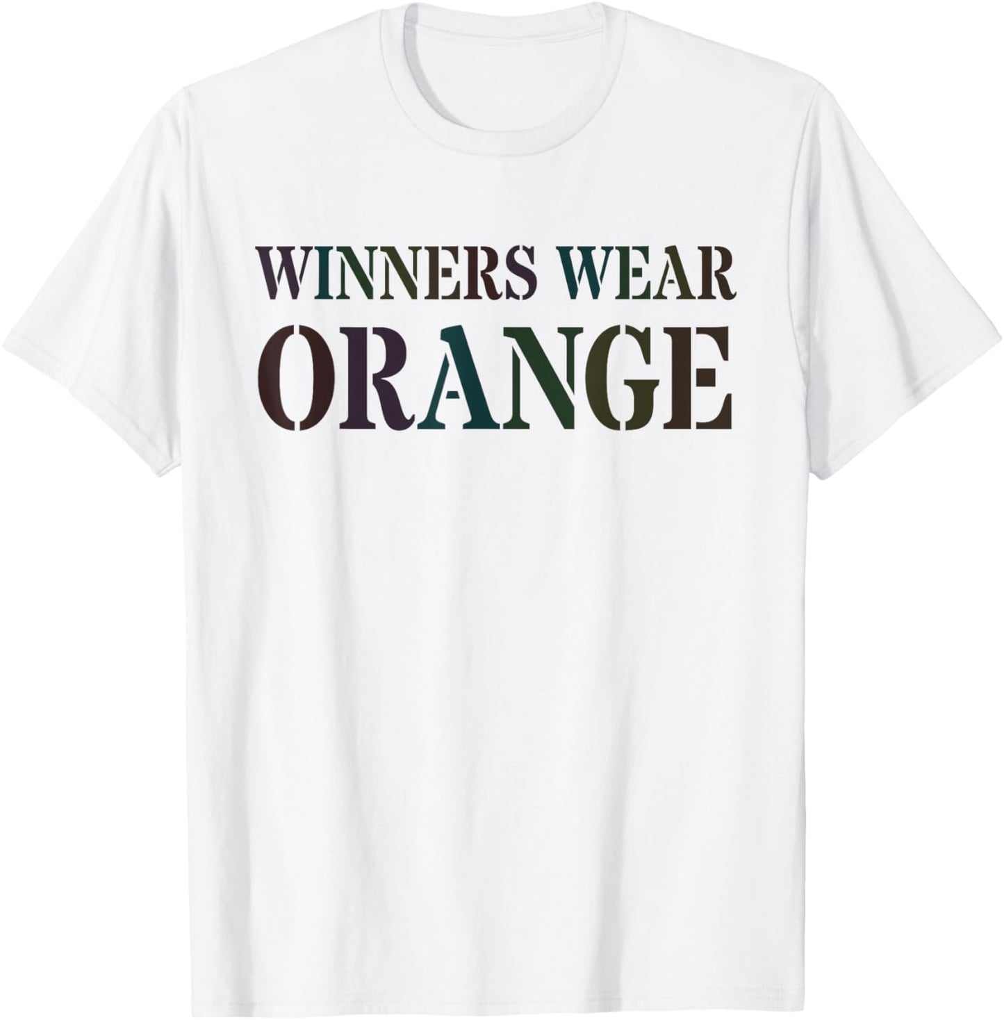 Vintage WINNERS WEAR ORANGE Spirit Week War Game Summer Camp T-Shirt - T-Shirt | White