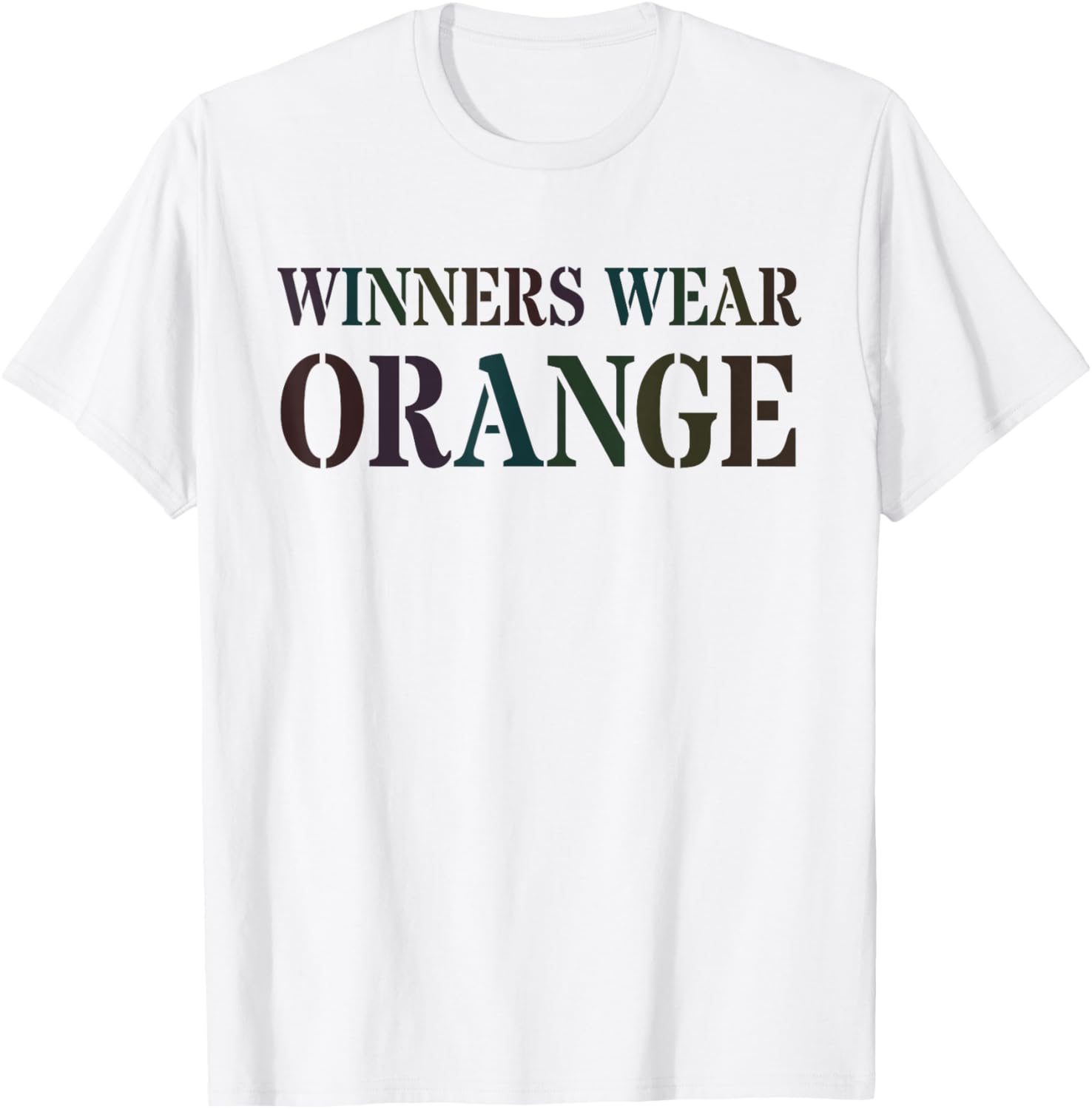 Vintage WINNERS WEAR ORANGE Spirit Week War Game Summer Camp T-Shirt - T-Shirt | White