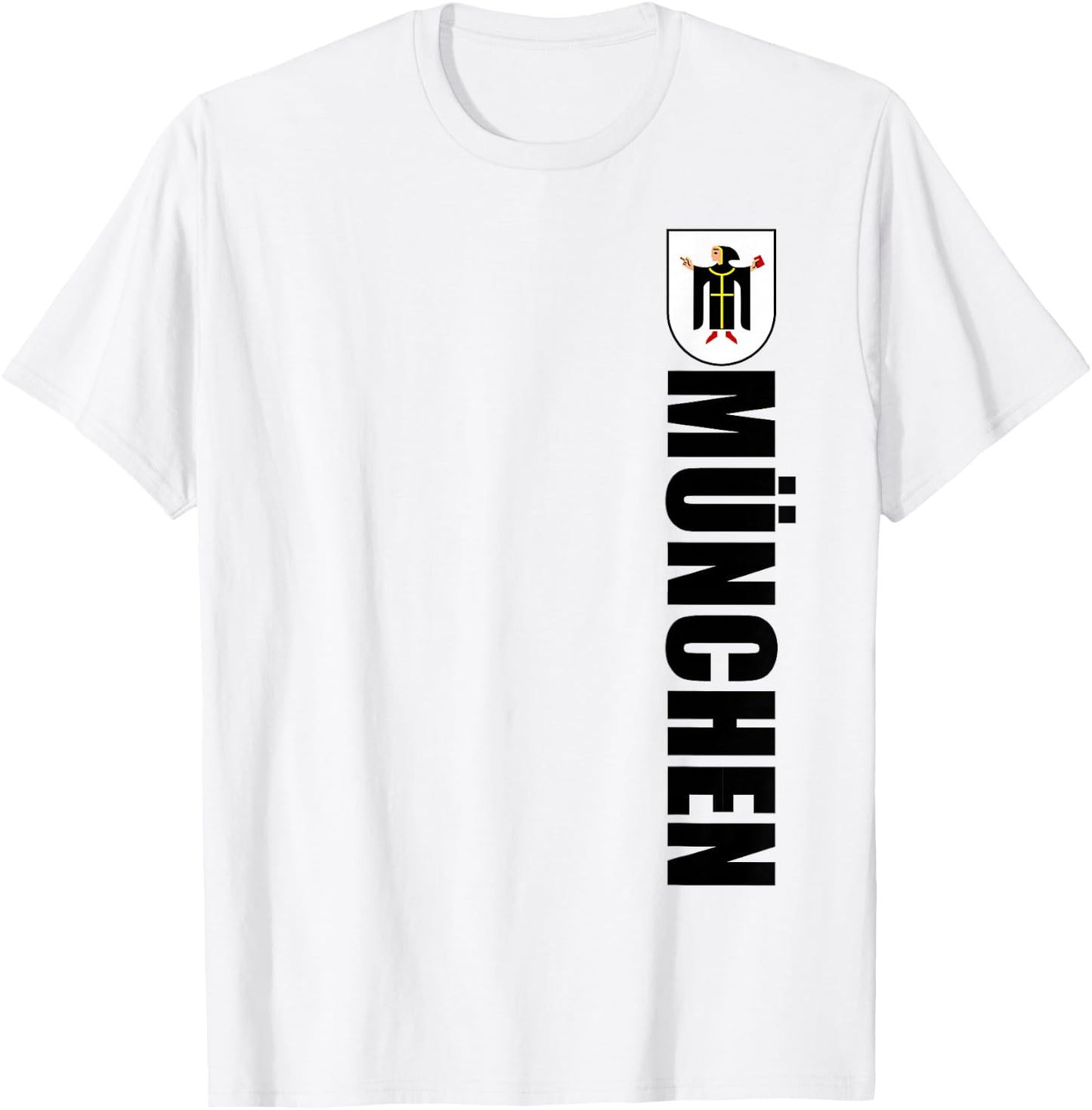 Coat Of Arms Of Munchen German Souvenir Retro Munich Bavaria T-Shirt - T-Shirt | White