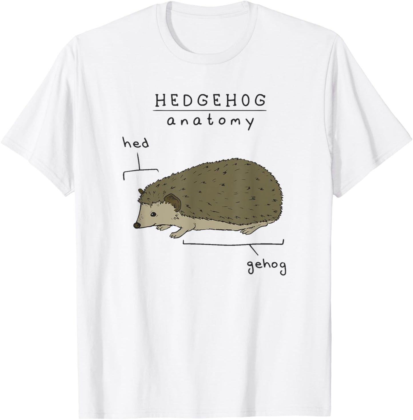 Hedgehog cute Hedgehogs T-Shirt - T-Shirt | White