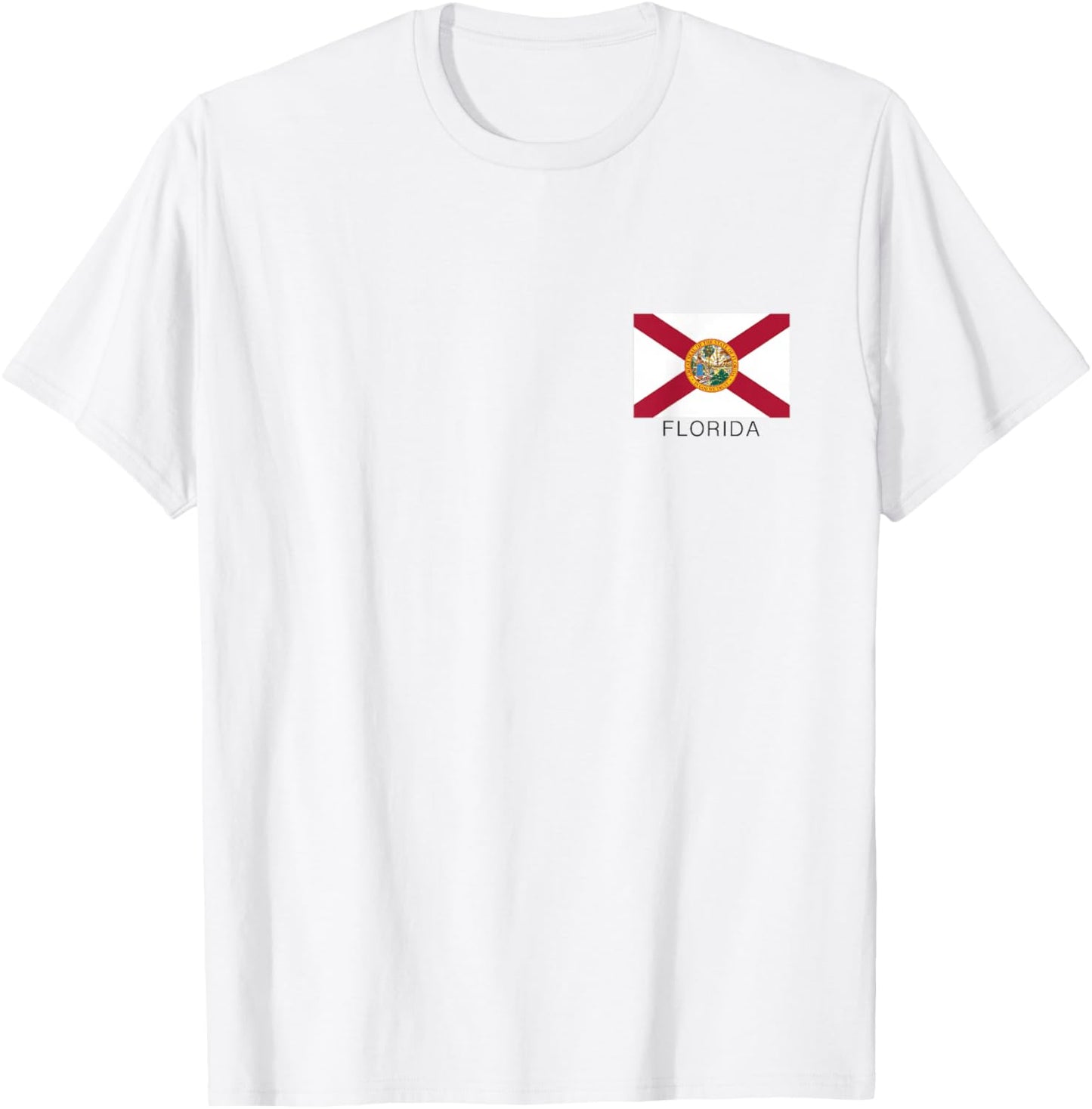 Florida State Flag State of Florida Souvenir United States T-Shirt - T-Shirt | White