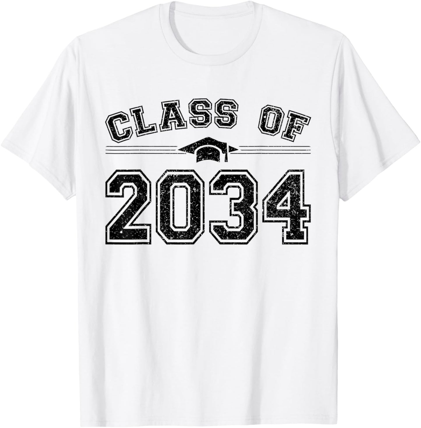 Class of 2034 Grow With Me Graduation First Day of School T-Shirt - T-Shirt | White