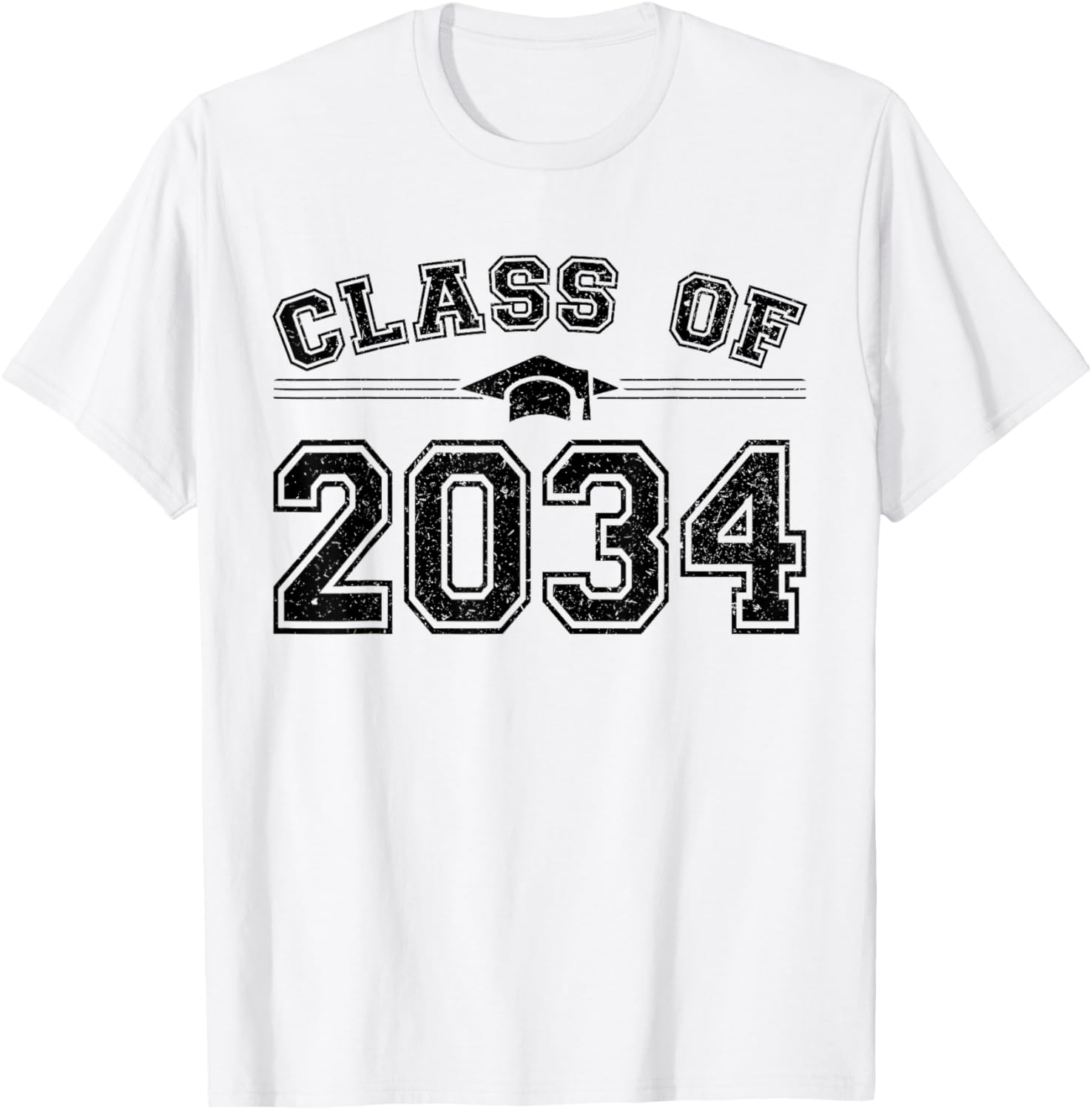 Class of 2034 Grow With Me Graduation First Day of School T-Shirt - T-Shirt | White