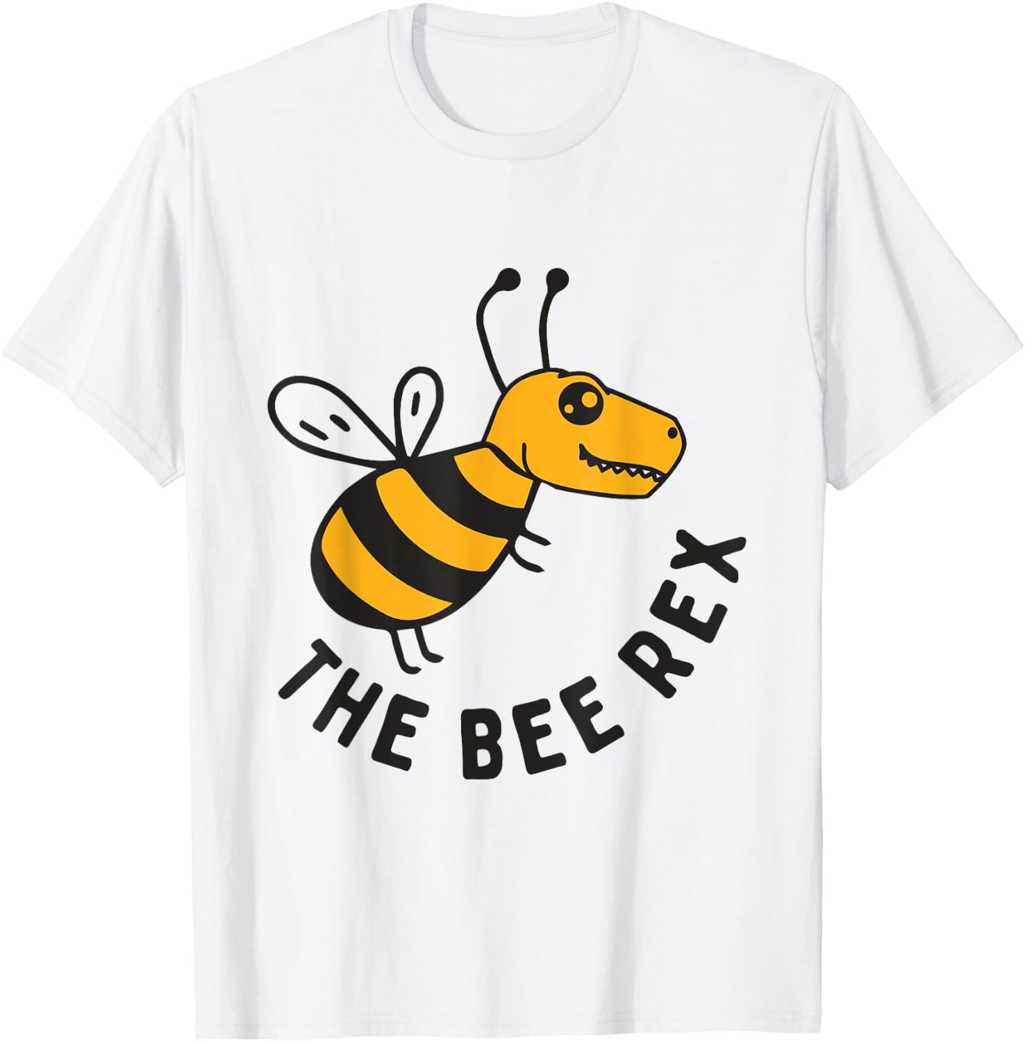 The Bee Rex Cute Bee and T-rex T-Shirt - T-Shirt | White