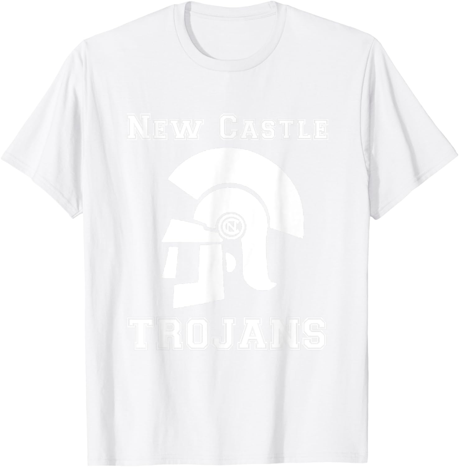 New Castle High School Trojans Mascot T-Shirt - T-Shirt | White