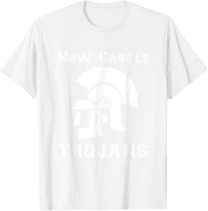 New Castle High School Trojans Mascot T-Shirt - T-Shirt | White