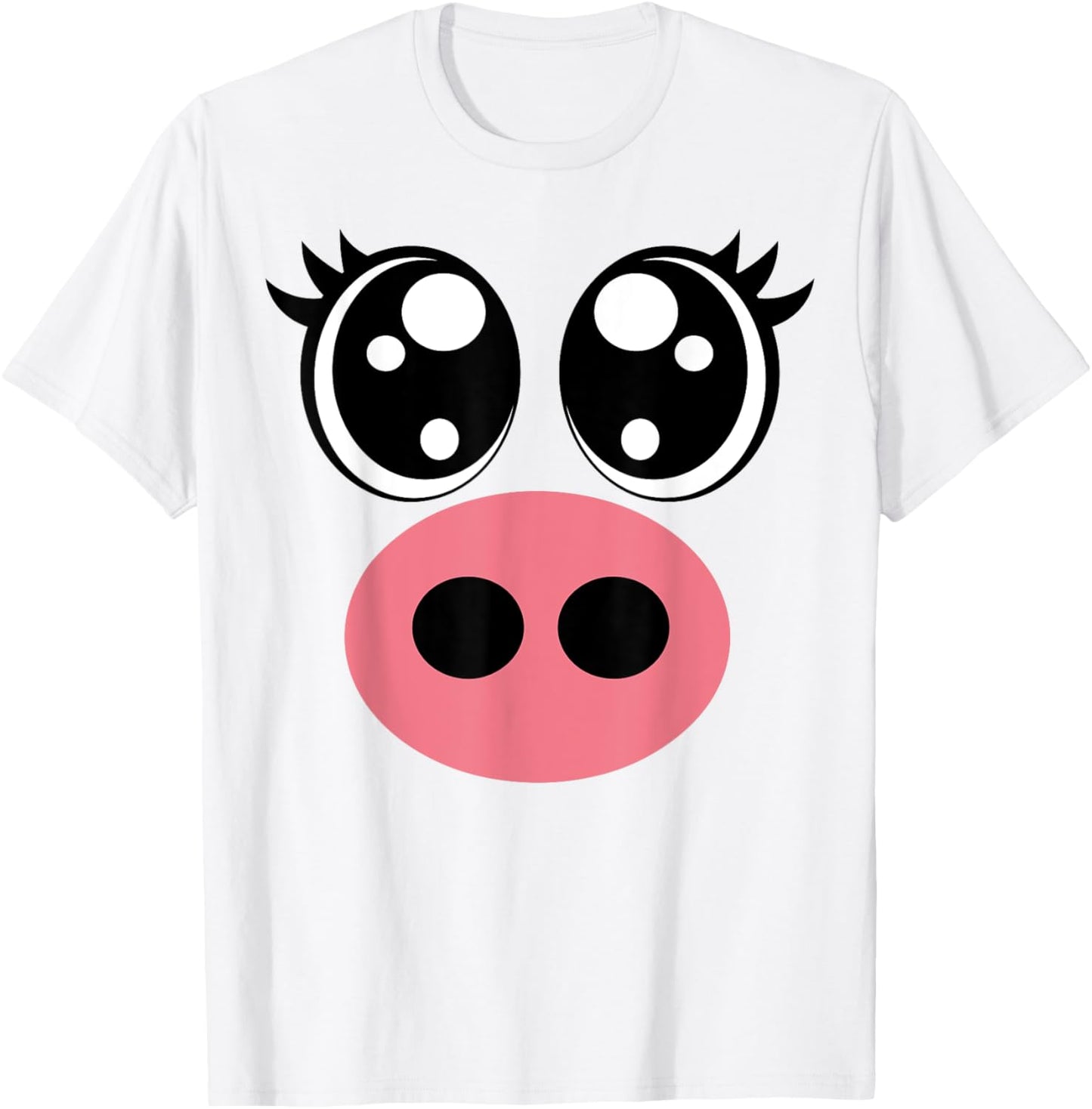 Funny Pig Face Halloween Costume T-Shirt - T-Shirt | White
