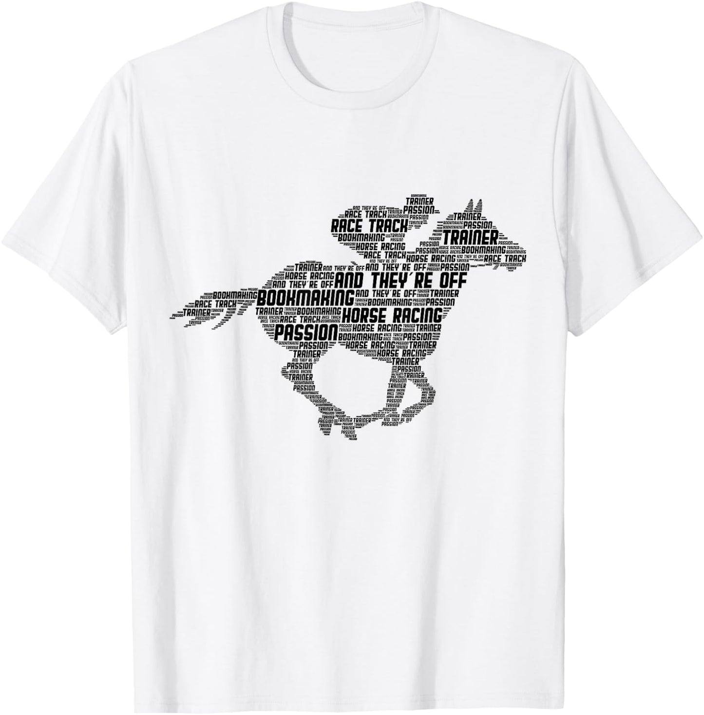 Horse Racing Jockey Derby Men T-Shirt - T-Shirt | White