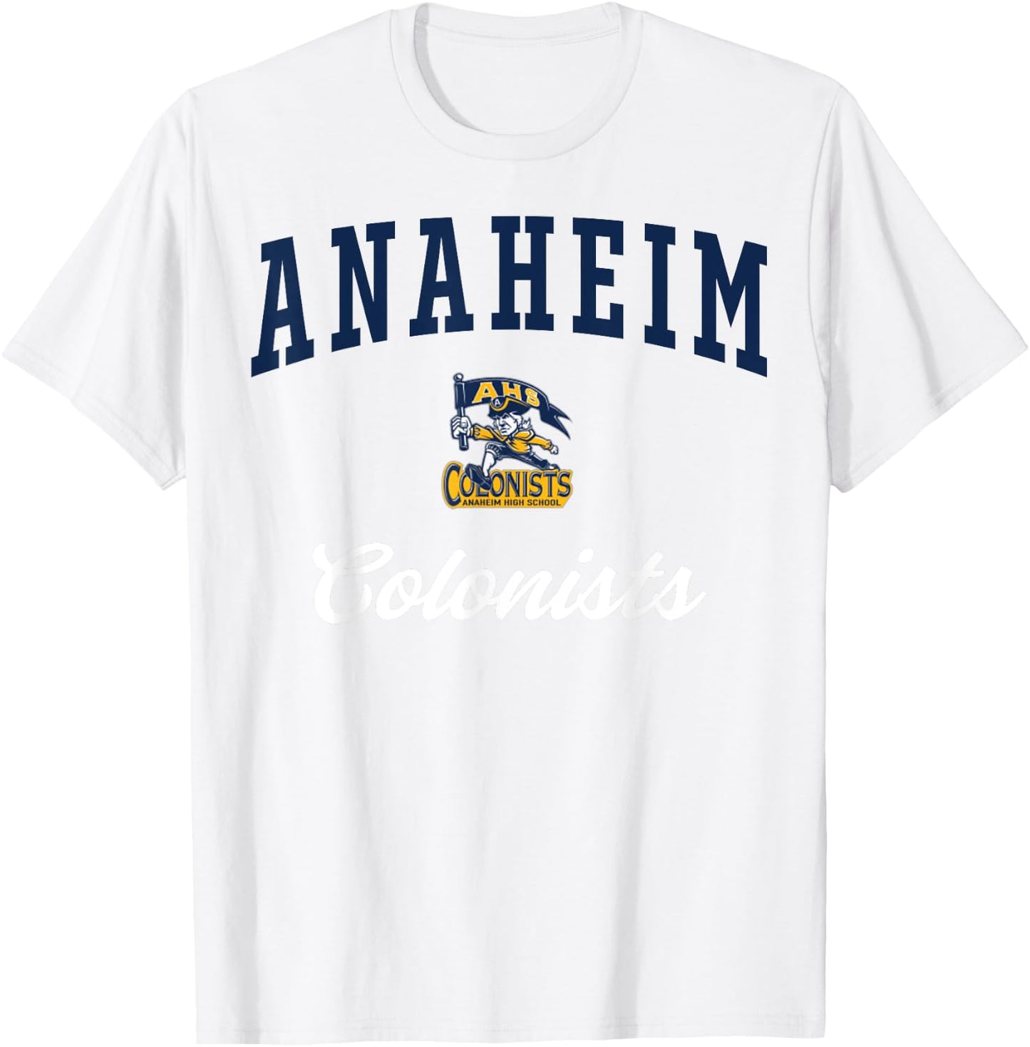 Anaheim High School Colonists C3 T-Shirt - T-Shirt | White