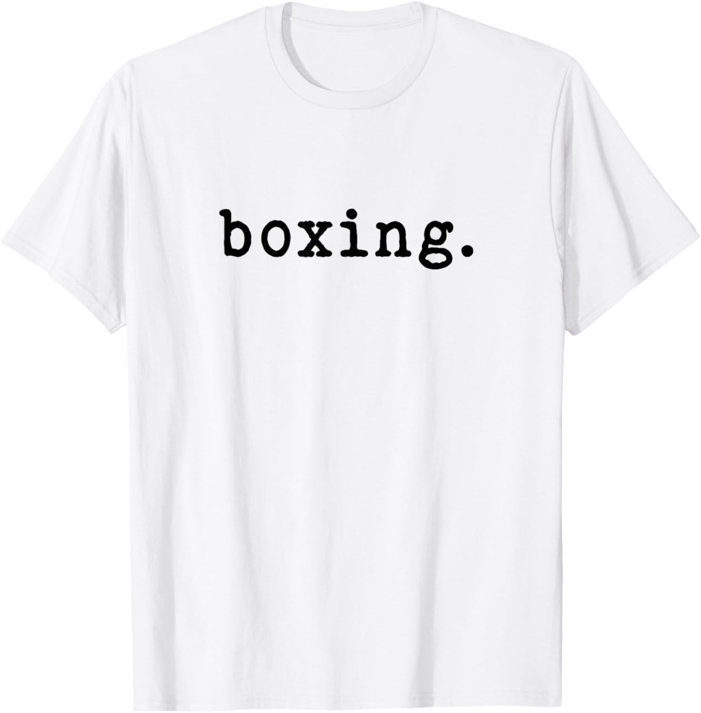Boxing Enthusiast Minimalist Sports T-Shirt - T-Shirt | White