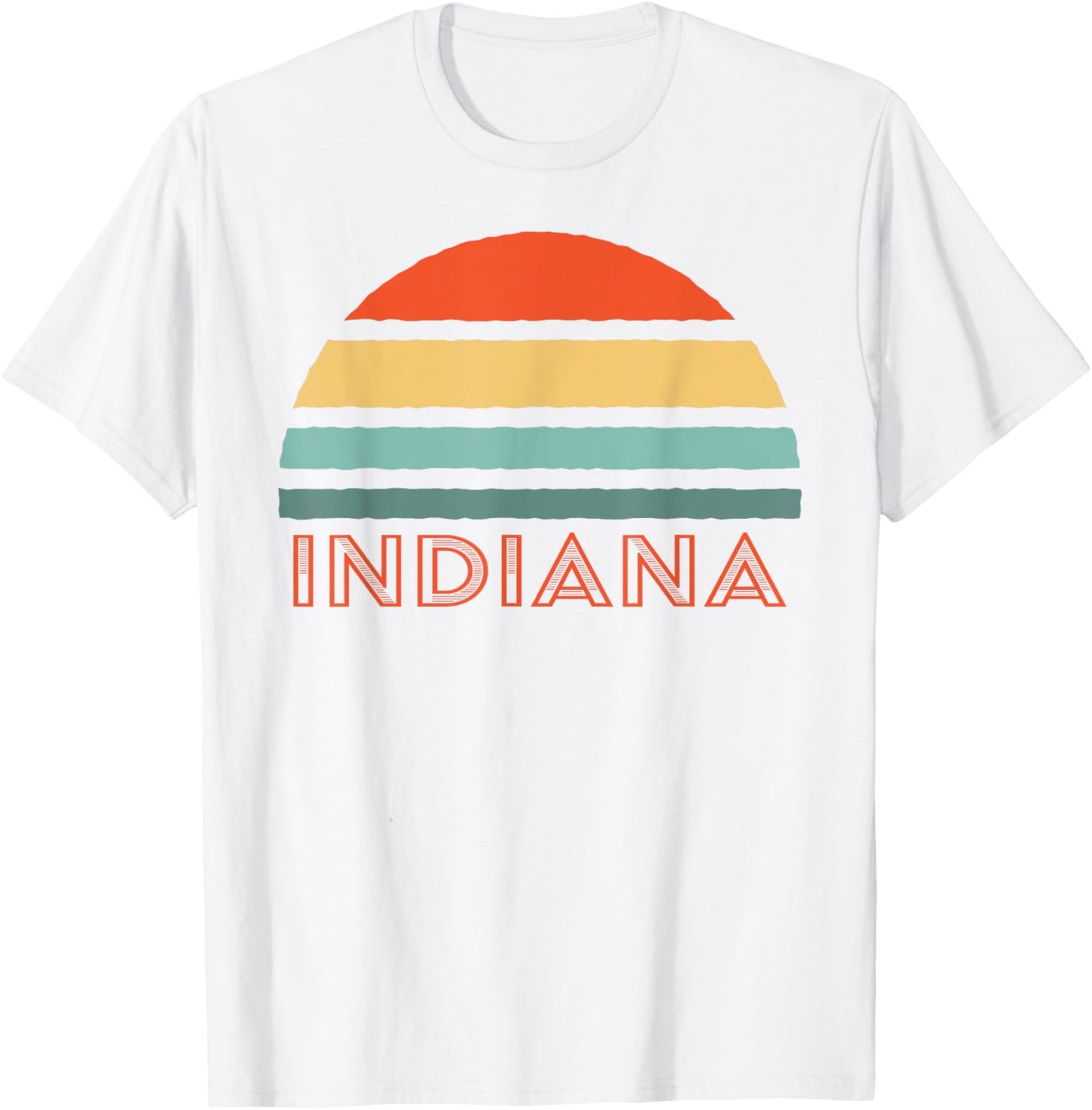 Best Indiana Apparel And Souvenirs Retro Indiana , Men's Blue Small Retro T-Shirt - T-Shirt | White