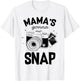 Mamas Gonna Snap Shirt Mom Photographer Camera Gift Women T-Shirt - T-Shirt | White
