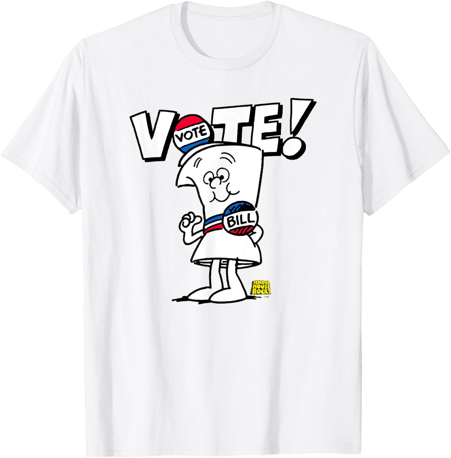 Schoolhouse Rock Vote On A Bill T-Shirt - T-Shirt | White