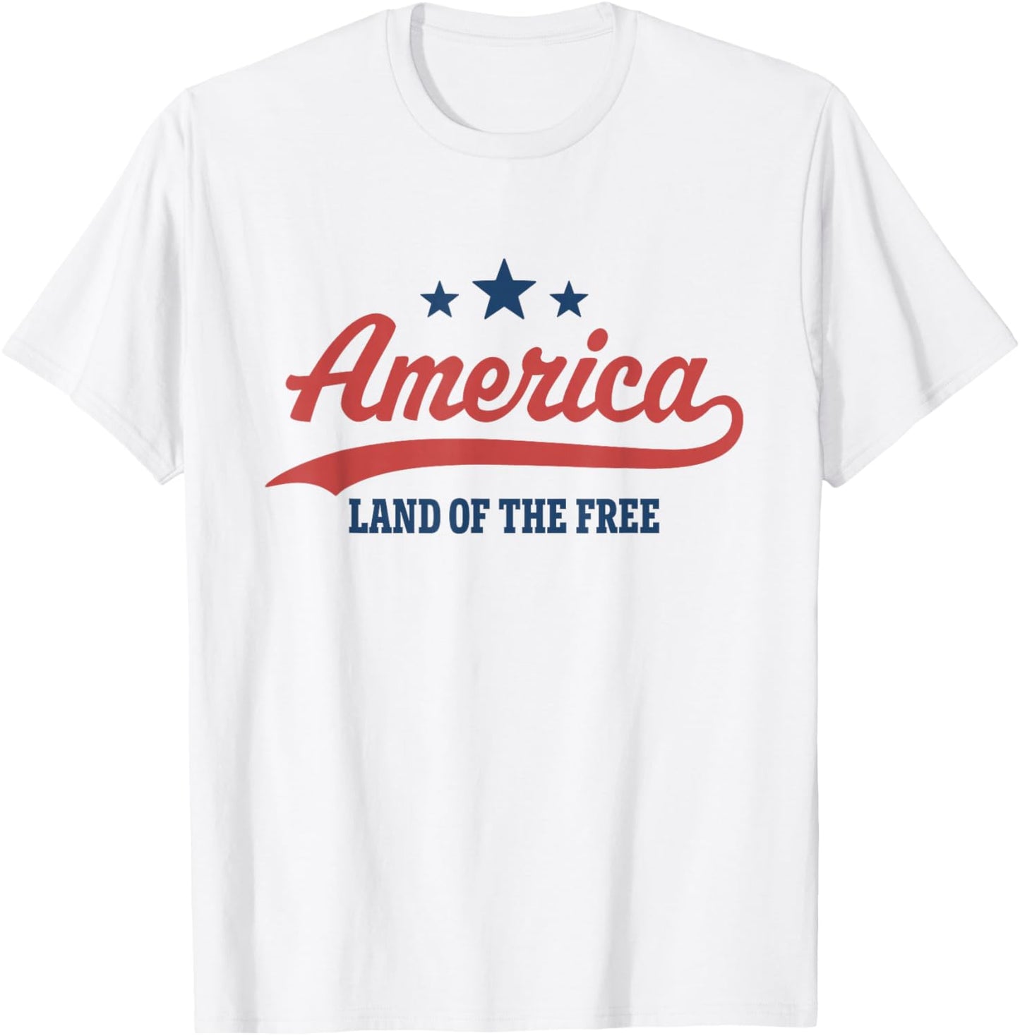 America Land of the Free T-Shirt - T-Shirt | White