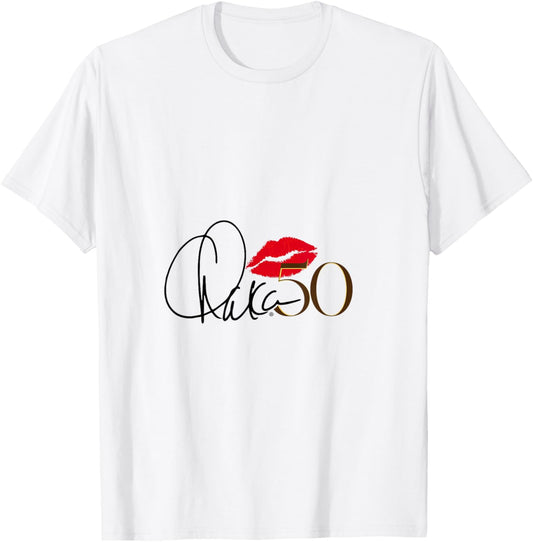 Chaka Khan - 50 Logo T-Shirt - T-Shirt | White