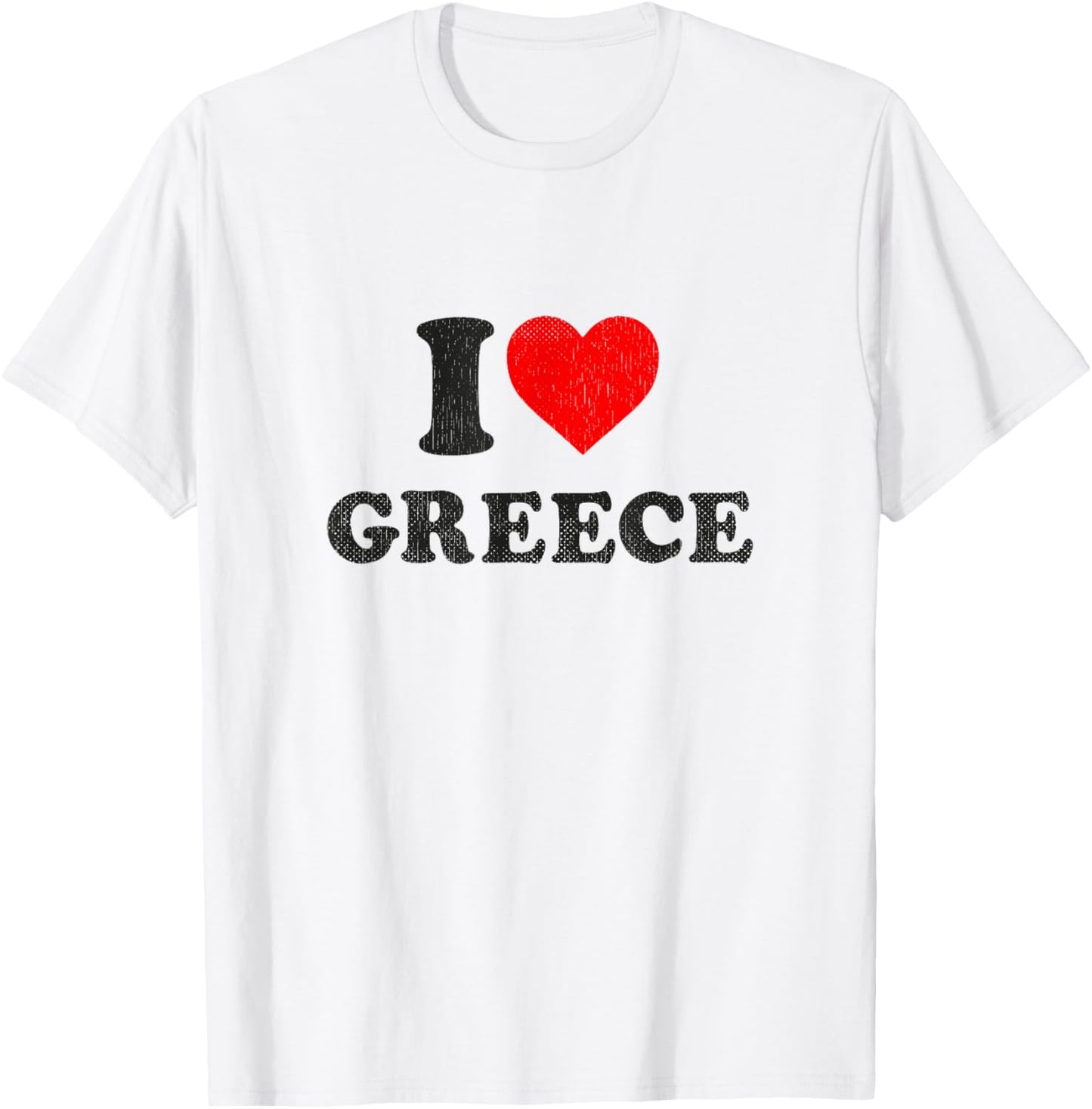Greece Souvenir I Love Greece T-Shirt - T-Shirt | White