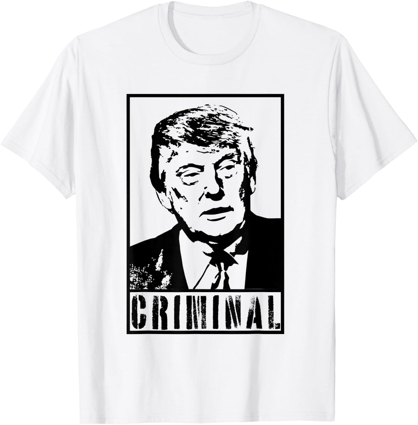 Trump is A Criminal Anti Trump Impeach the President T-Shirt - T-Shirt | White