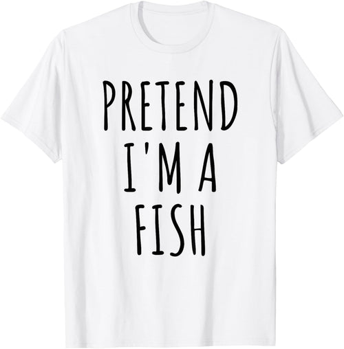 Pretend I'm A Fish Lazy Easy Last Minute Halloween Costume