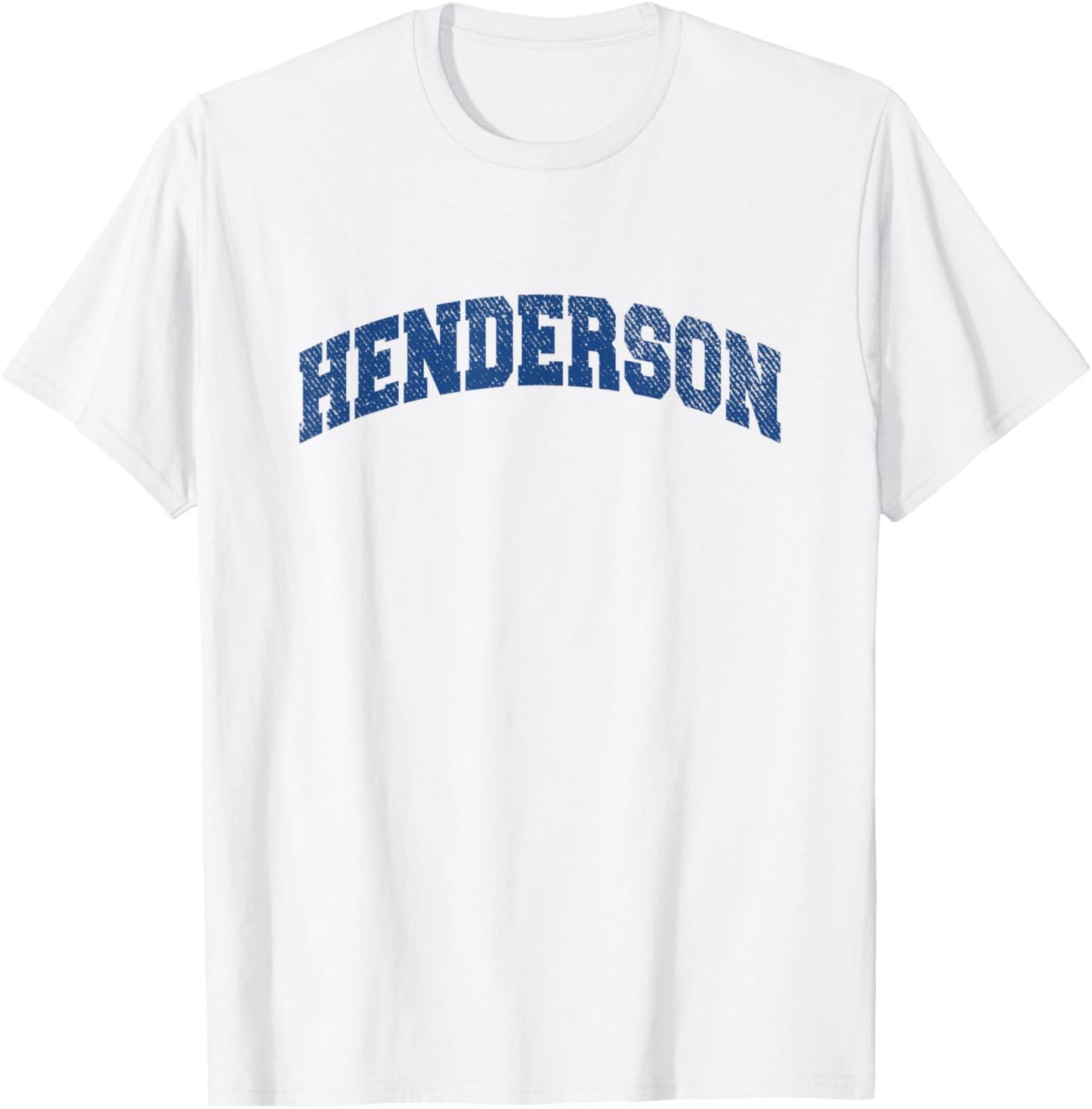 Henderson Sports Classic Varsity College Style T-Shirt - T-Shirt | White
