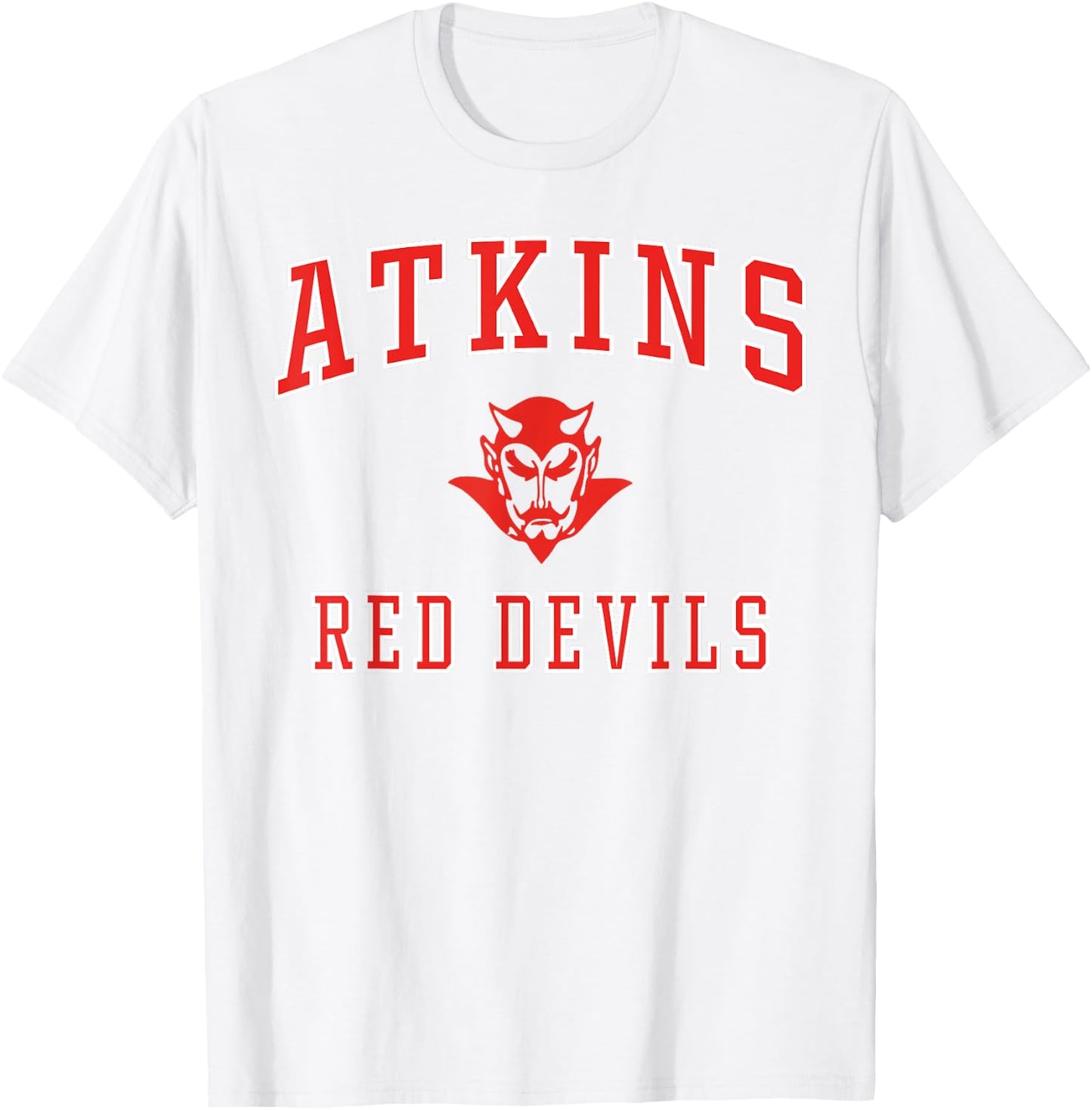 Atkins High School Red Devils C1 T-Shirt - T-Shirt | White