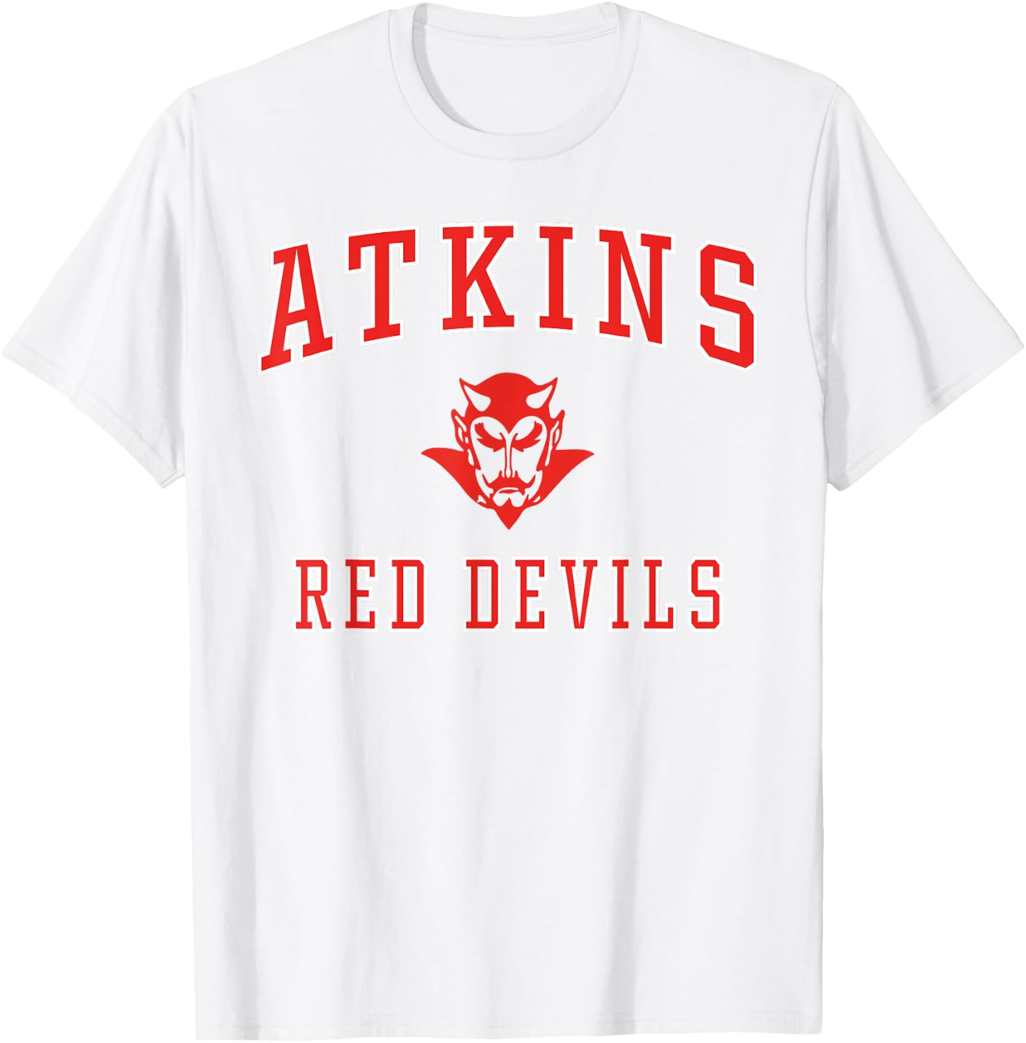 Atkins High School Red Devils C1 T-Shirt - T-Shirt | White