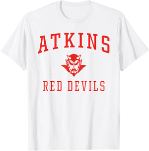 Atkins High School Red Devils C1 T-Shirt - T-Shirt | White