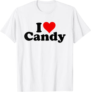 I Love Heart Candy T-Shirt - T-Shirt | White