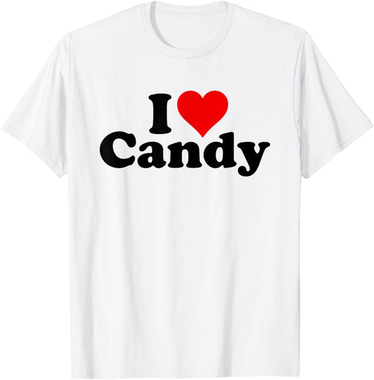 I Love Heart Candy T-Shirt - T-Shirt | White