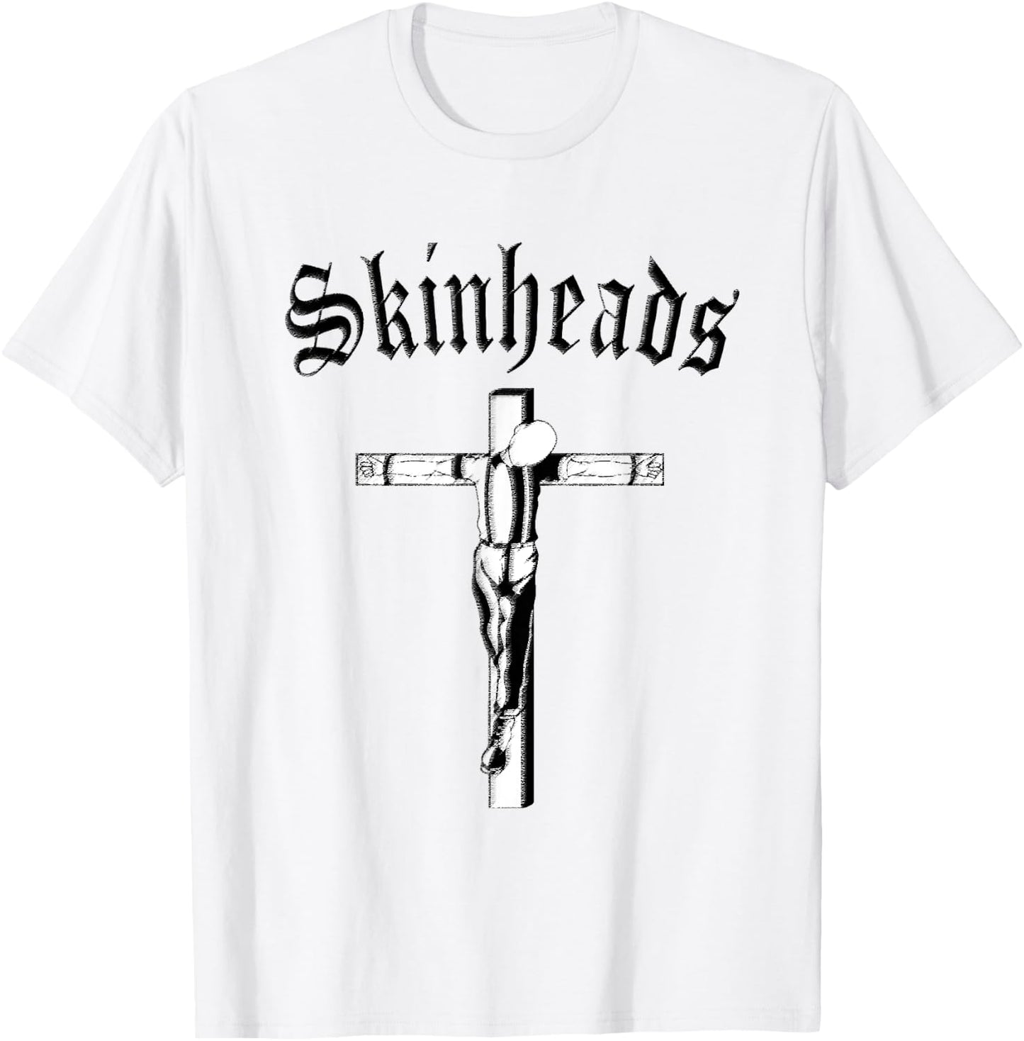CRUCIFIED SKINHEAD Black Motiv T-Shirt - T-Shirt | White