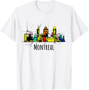 Montreal Shirt Souvenir Quebec Canada Gift T-Shirt - T-Shirt | White