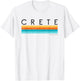 Vintage Crete Greece Retro Design T-Shirt - T-Shirt | White
