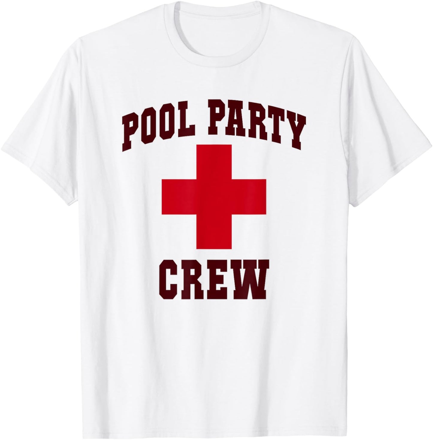 Funny POOL PARTY CREW Girl Camp Lifeguards Swim Trip T-Shirt - T-Shirt | White