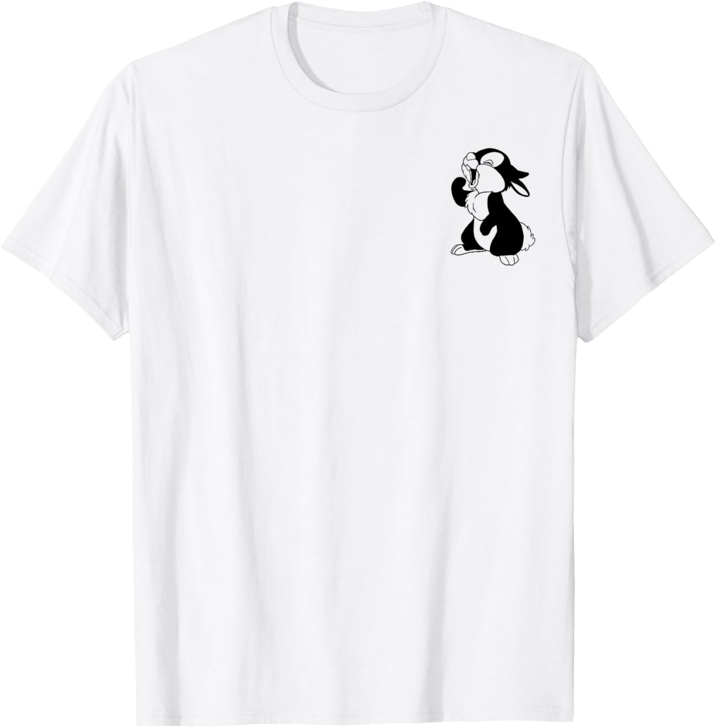 Disney Bambi Thumper Left Chest Vintage Bunny Icon T-Shirt - T-Shirt | White